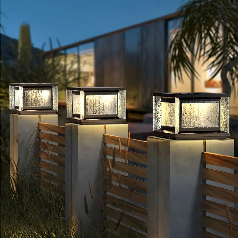 Lampadaire solaire extérieur étanche style néo-chinois – Zolaris