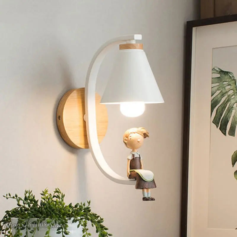 Applique murale en fer nordique pour chambre – Serenion