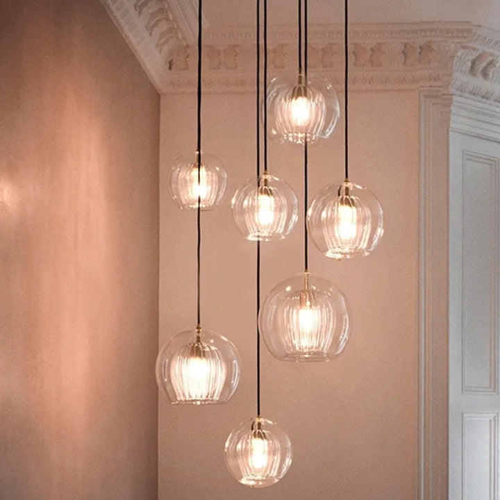 Suspension nordique en verre pour intérieurs modernes – Ombrelia