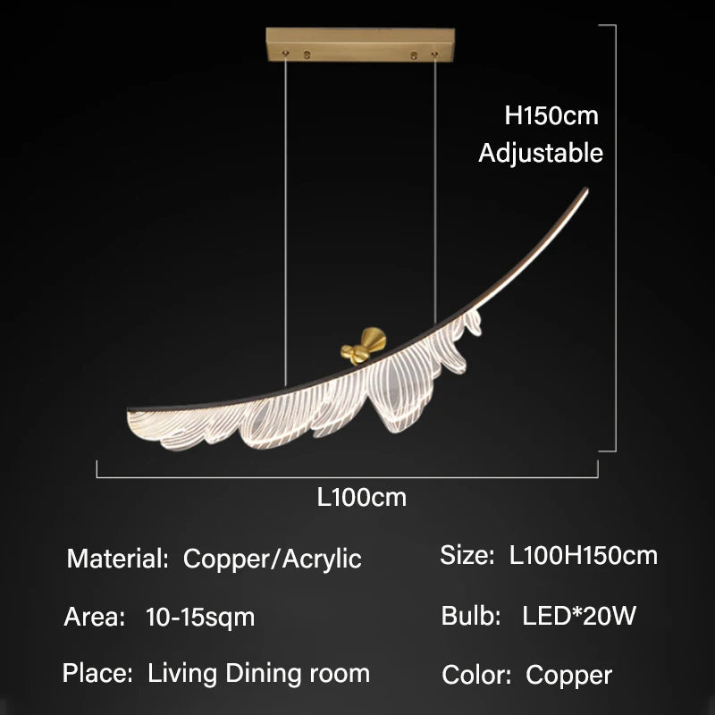 Suspension moderne en métal pour salle à manger – Arionel