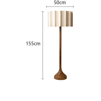 Houten staande lamp in Wabi-Sabi stijl voor woonkamer – Armonique