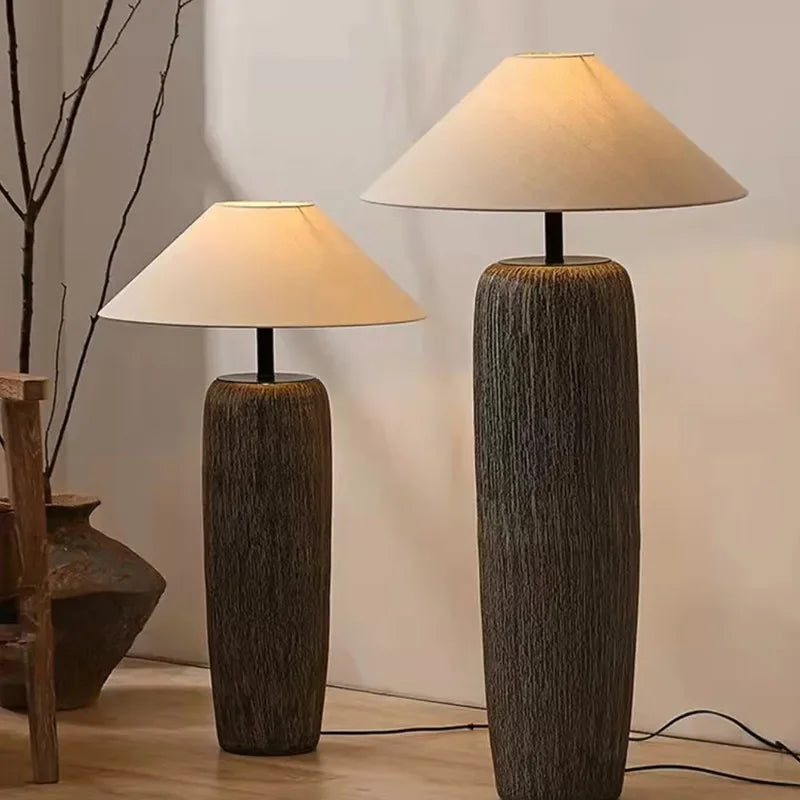 Lampe sur pied céramique style japonais – Artélys