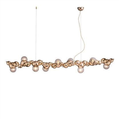 Hanglamp Metaal Goudkleurig Glazen Bubbels LED – Citrona