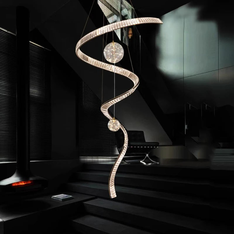 Moderne kristallen hanglamp voor woonkamers – Crystella