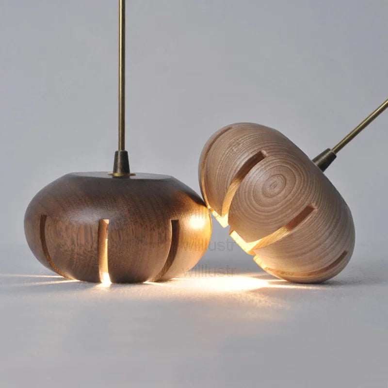 Hanglamp in Bloemrijke Houtafwerking voor Elegante Ruimtes – Orvaline