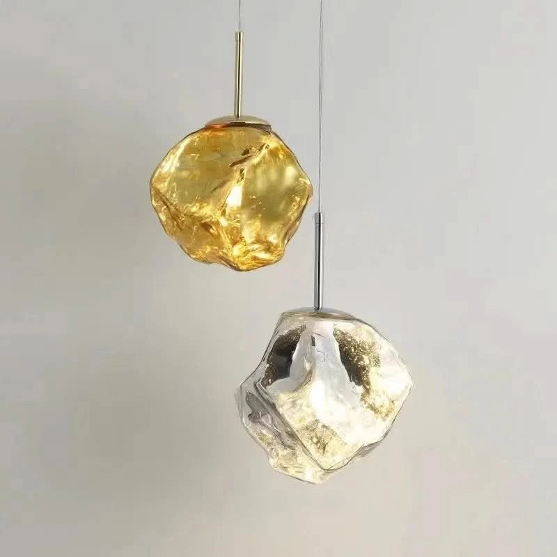 Trendy Hanglamp Verstelbare Hoogte Glas Metaal Stijl – Aurora Nordica