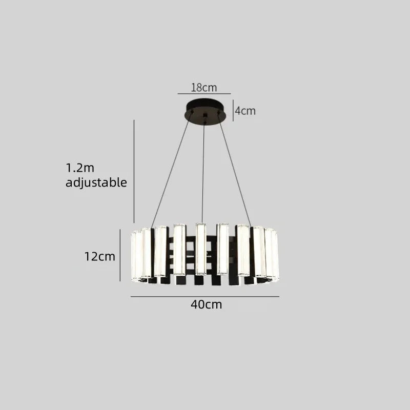 Lustre Circulaire Moderne en Fer pour Salon – Cironde