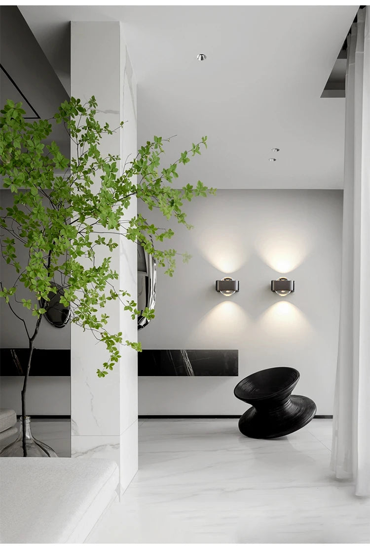 Applique murale moderne en acier inoxydable – Célestorio