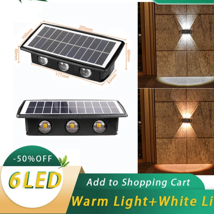 Applique murale solaire LED moderne pour jardin – Solastre