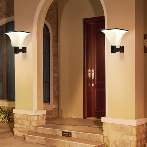 Waterdichte solar buitenlamp in Art Deco-stijl – Soleanor