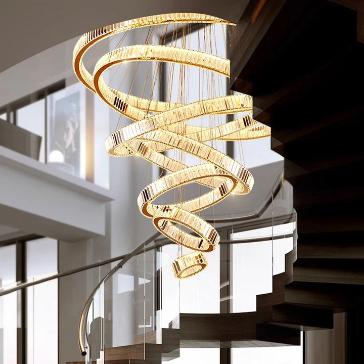 Suspension moderne en cristal pour salle à manger – Cristarion