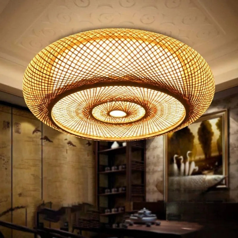 Plafonnier en bambou pour chambre d'enfant – Rondolux