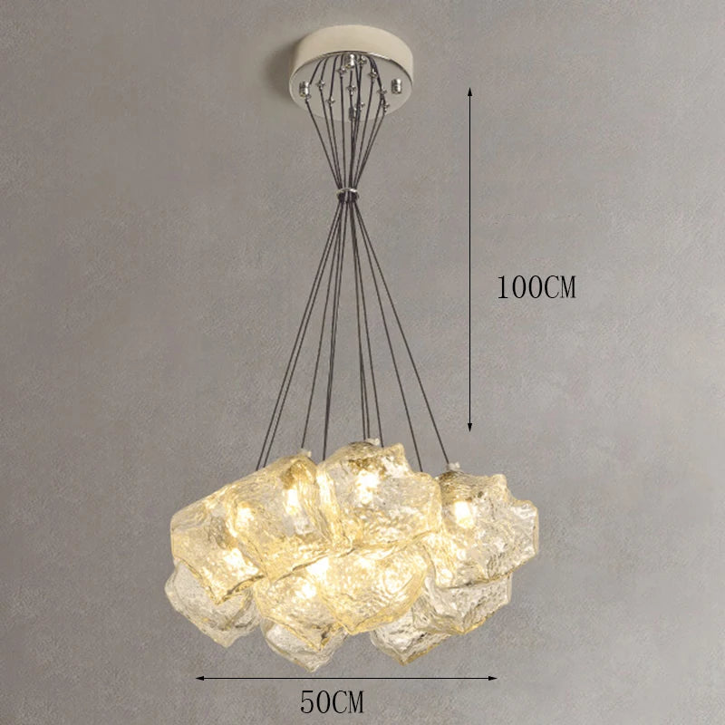 Suspension moderne en verre pour salle à manger – Célestine