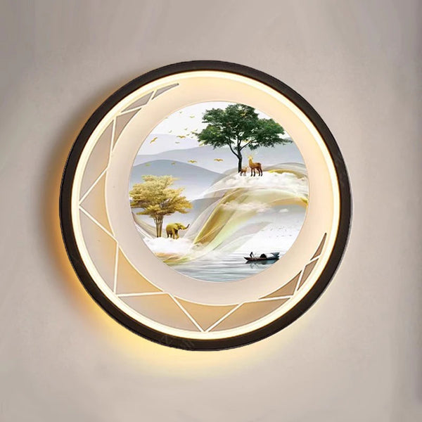 Applique murale en fer style chinois pour chambre – Oriensio