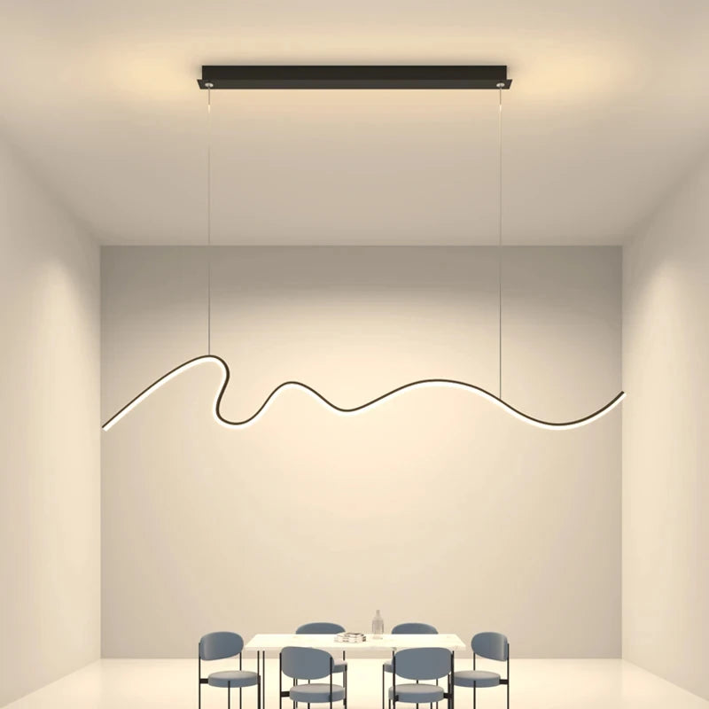 Moderne Zwarte LED Hanglamp voor Interieurs – Caelux