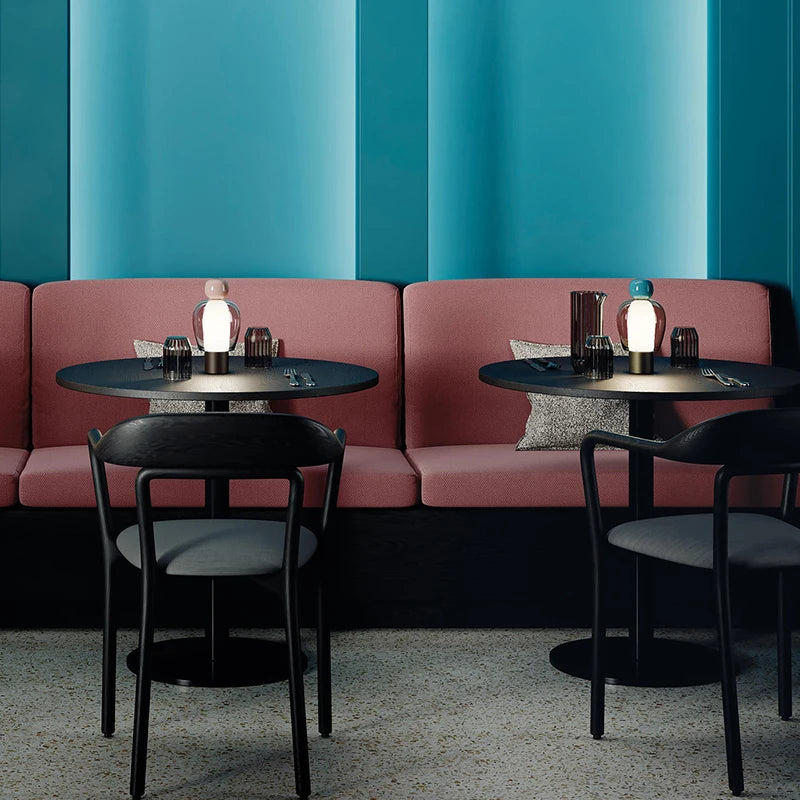 Lampe de bureau minimaliste en verre et aluminium – Artéline