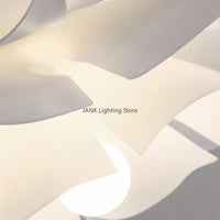 Lustre minimaliste en papier pour chambre à coucher – Calicea