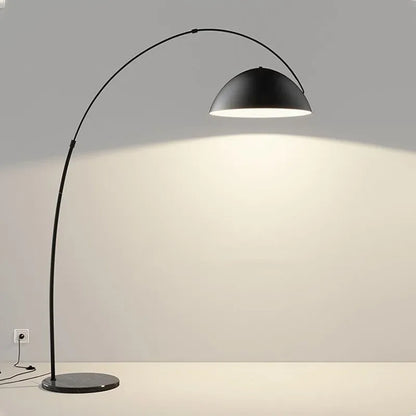 Moderne zwarte metalen staande lamp voor woonkamer – Obsidial