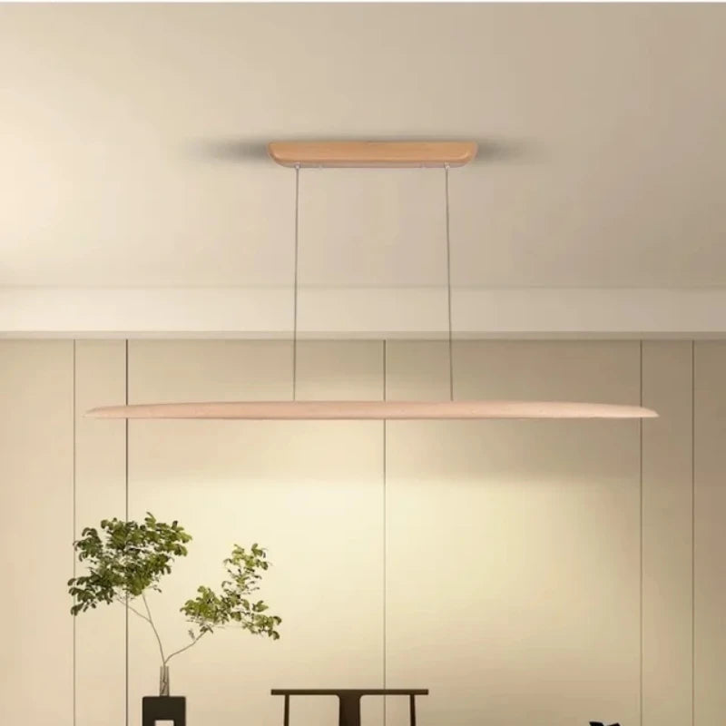 Suspension en bois dimmable pour cuisine et salle à manger – Maderise