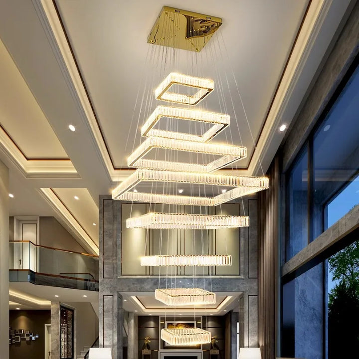 Lustre en cristal moderne pour salon – Cristarve