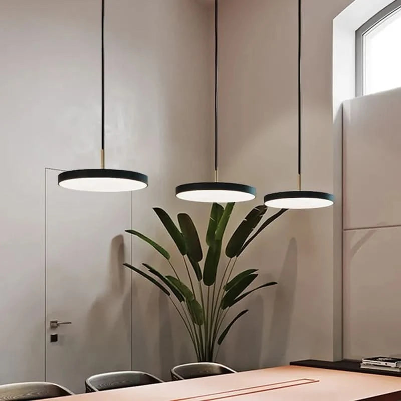 Hangende Lamp Platte Vorm Verstelbare Ambiance – Discus