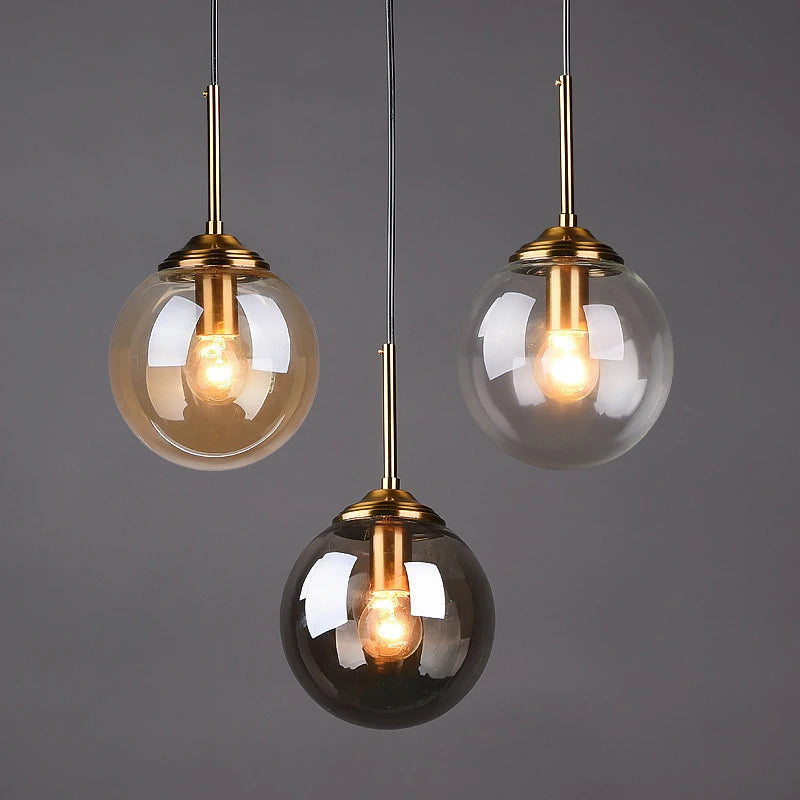 LED-hanglamp in gepolijst glas voor woonkamer – Crealuxa