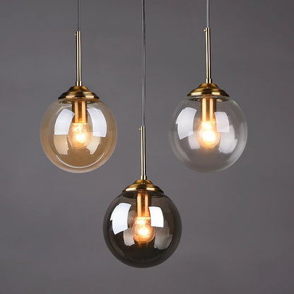 LED-hanglamp in gepolijst glas voor woonkamer – Crealuxa