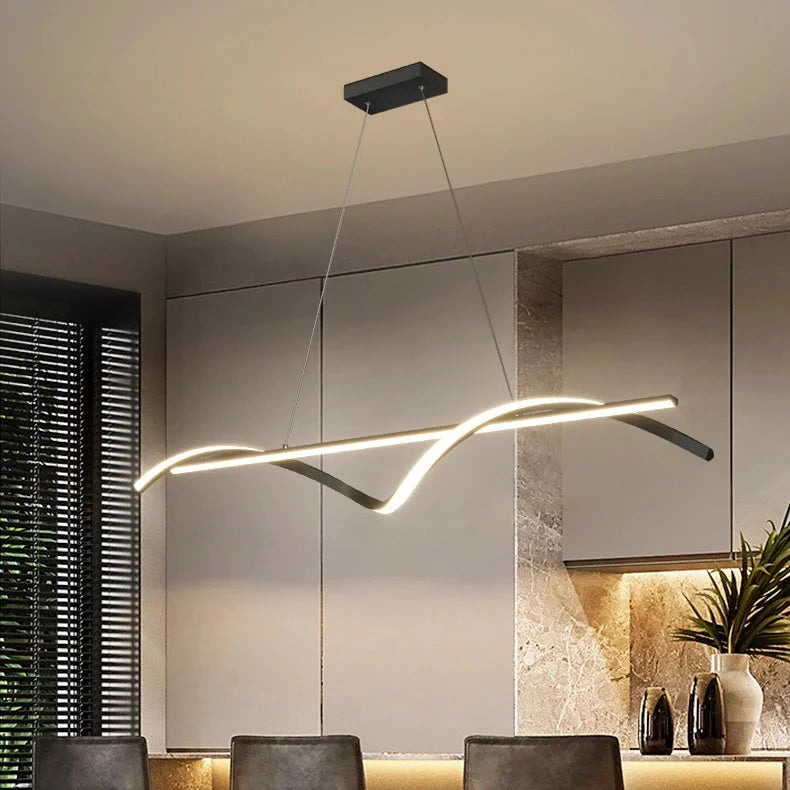 Hedendaagse kroonluchter veelzijdig voor ruime kamers – Vélina