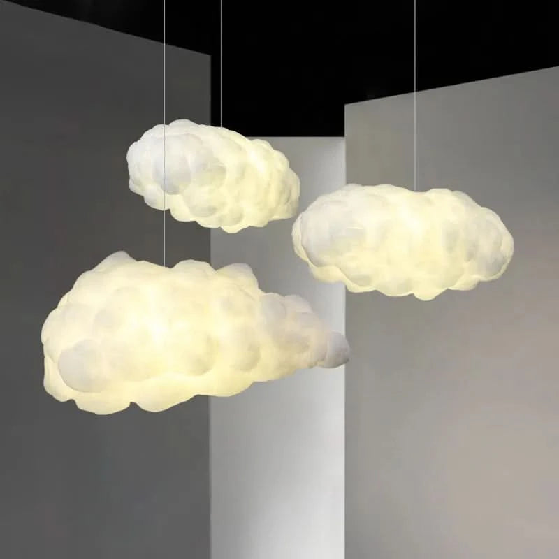 Suspension Originale Forme Nuage pour Ambiance Cosy – Nuage Lumineux