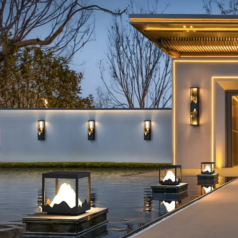 Applique murale LED solaire moderne pour jardin – Noralys