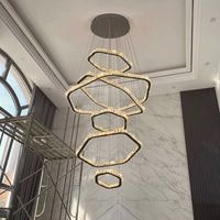 Lustre Cristal Moderne pour Salon – Crystalline