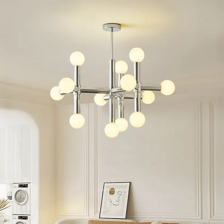 Lustre en Verre Style Nordique pour Salon – Seraphine