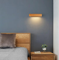 Applique murale en bois rotative 360° pour chambre – Serenalo