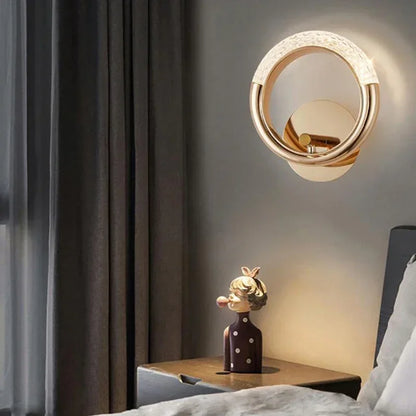 Directional Wall Light Ovalia minimalist design gold with acrylic diffuser - view 6