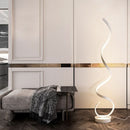 Contemporary Floor Lamp with Elegant Spiral Silhouette – Twysta