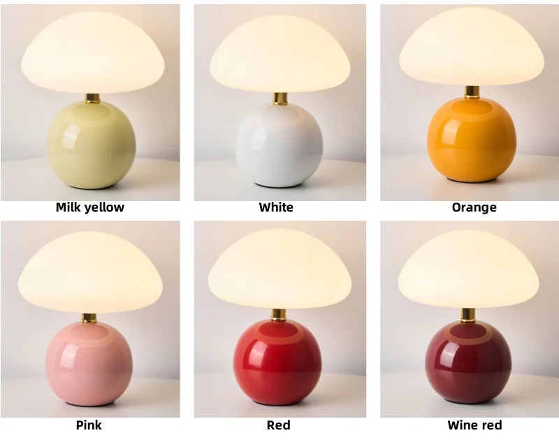 Lampe de table en céramique crémeuse pour chambre – Aureolys