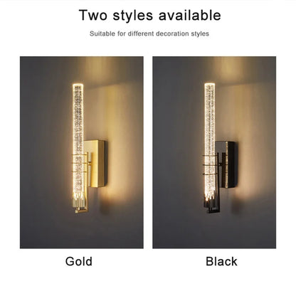Modern wandlamp in kristal voor woonkamer en slaapkamer – Crystarion