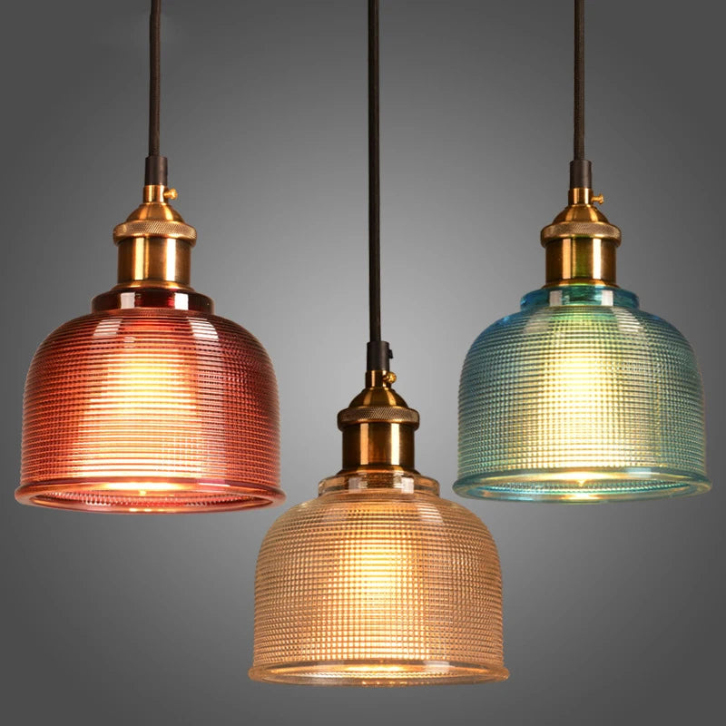 Hanglamp in gekleurd glas voor eetkamer – Arcanthe