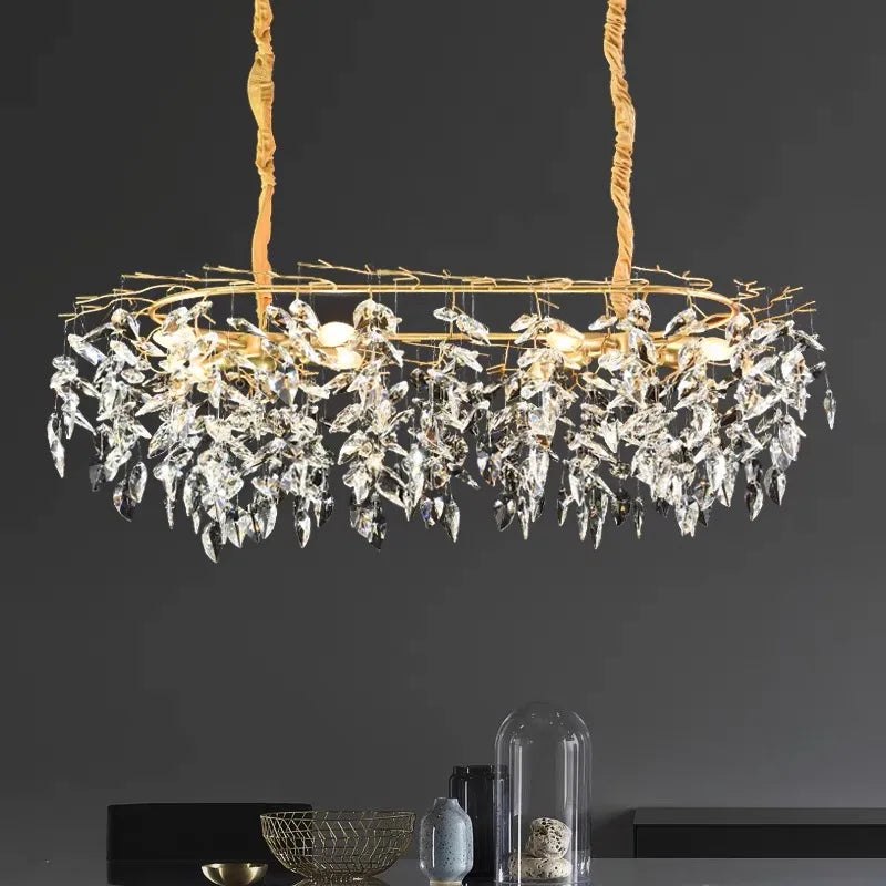 Lustre en Cristal Moderne pour Salon et Hôtels – Zeliora