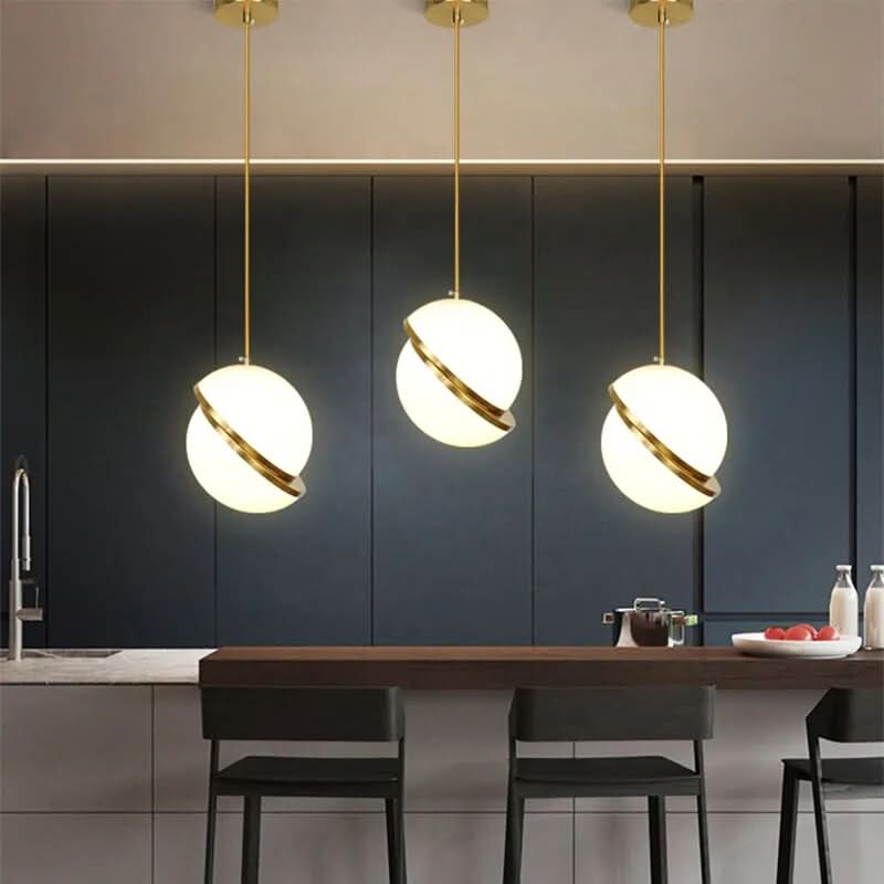 Hanglamp Gouden Cirkel Uitsnijdingseffect Hedendaagse Ambiance – Cut Circle