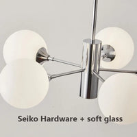 Lustre Nordique Moderne en Fer pour Salon – Ziraldion