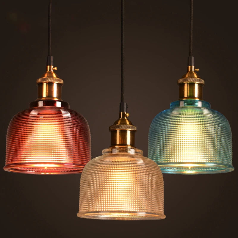 Hanglamp in gekleurd glas voor eetkamer – Arcanthe