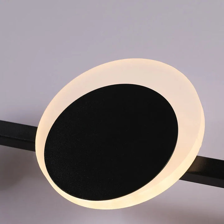 Applique Murale Art Déco en Métal Noir – Sélénéa