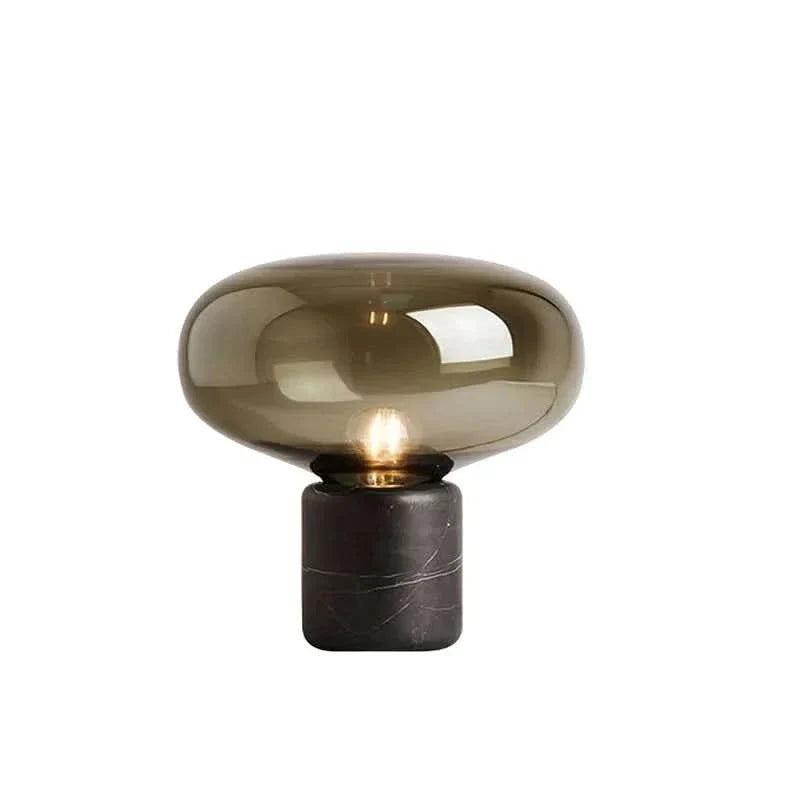 Elegant Table Lamp black marble and blown glass Luxor - view 8