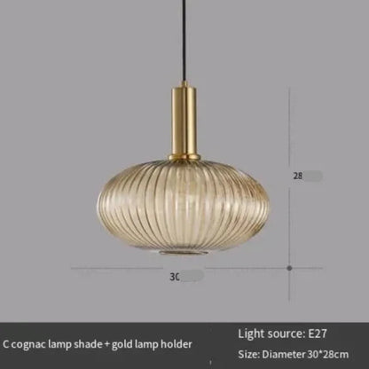 Noordse gerookt glazen hanglamp voor eetkamer – Veranys