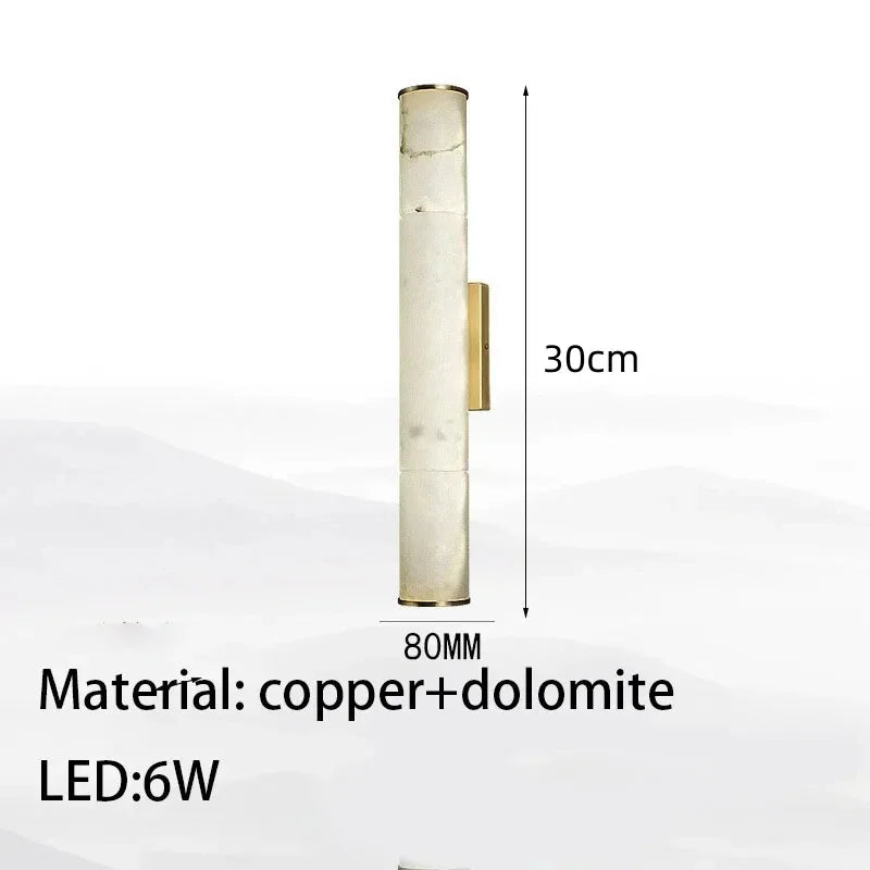 Applique murale en marbre et cuivre – Marmoria