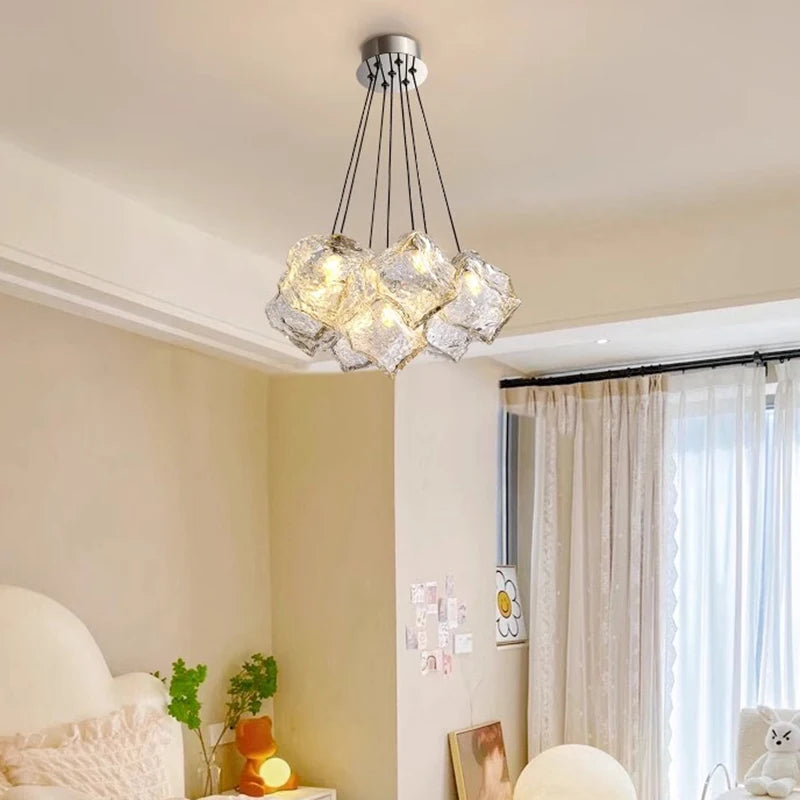 Moderne glazen hanglamp voor eetkamer – Célestine