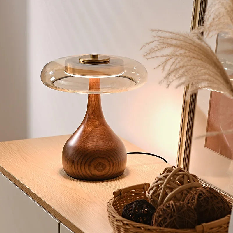 Lampe sur pied en verre rétro japonais – Zénorex