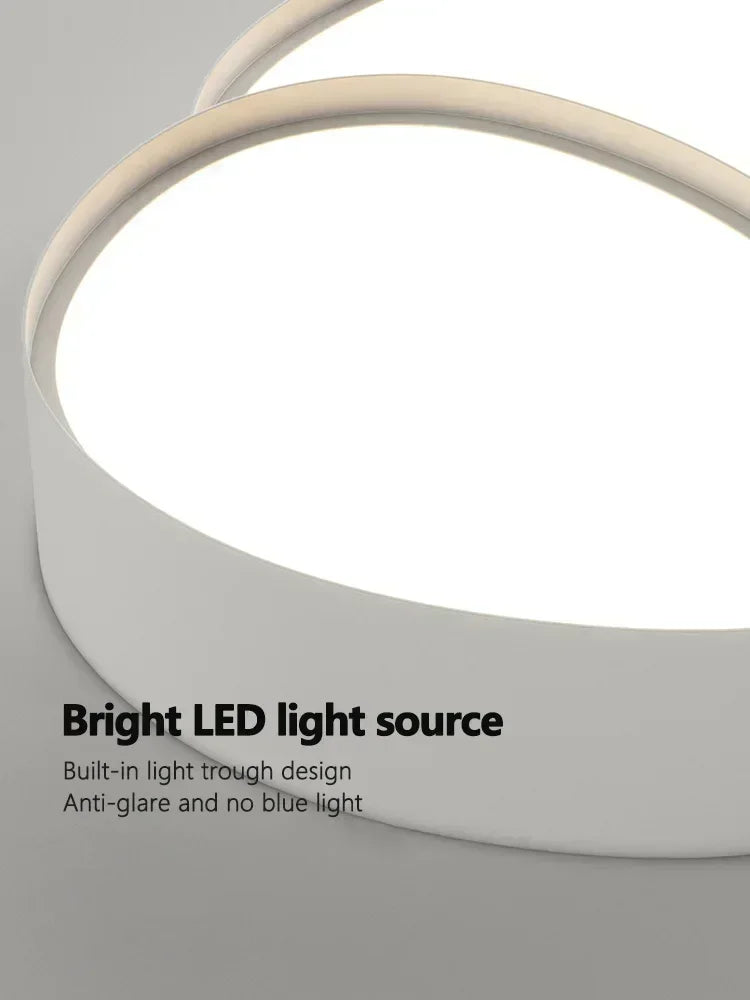 Plafonnier moderne en fer noir pour salon – Célestrium