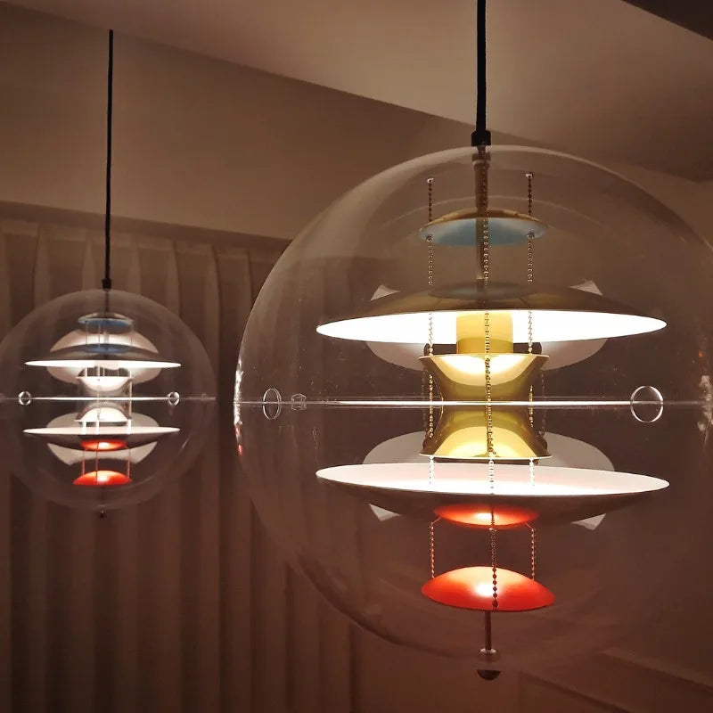 Bol LED-hanglamp Metalen Afwerking Hedendaagse Sfeer – Orbitale Harmonie